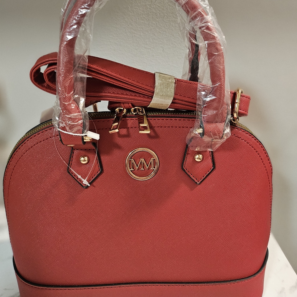 Elegant Red Satchel by